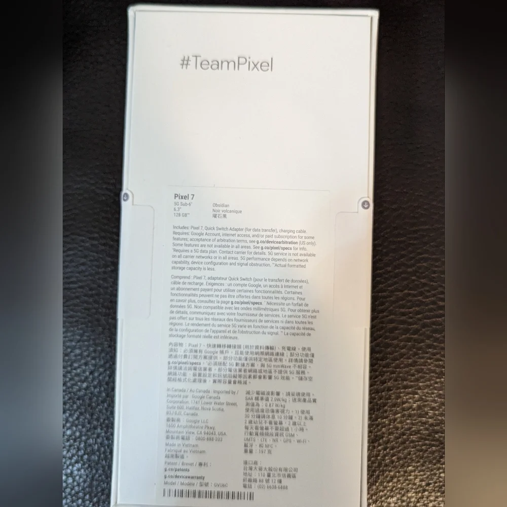 PIXEL 7FACTORY SEALED PIXEL 7 UNLOCKED 128GB WILL WORK ON ANY CARRIER